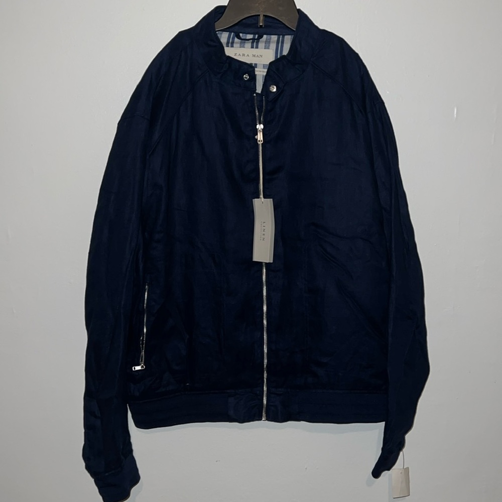 Zara man - blue sports jacket bomber